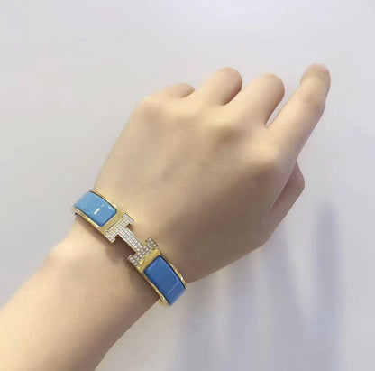 [Olivia JW]H CLOUD BLUE BRACELET GOLD DIAMOND