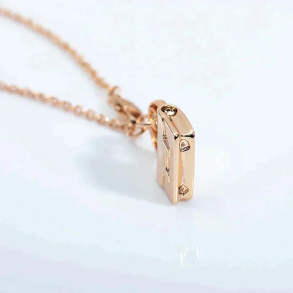 [Olivia JW]AMULETTE PEDANT ROSE GOLD NECKLACE