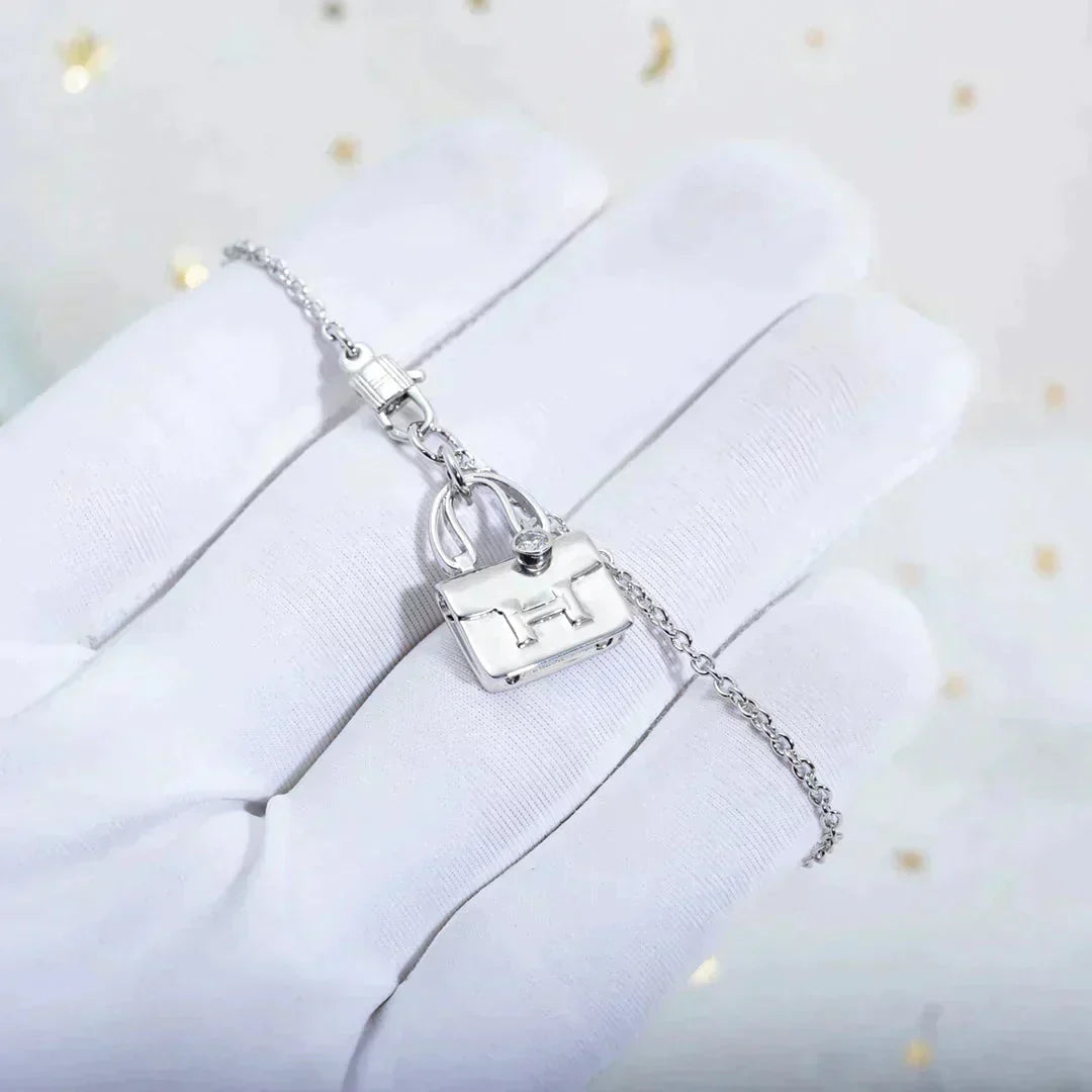 [Olivia JW]AMULETTE PEDANT SILVER NECKLACE
