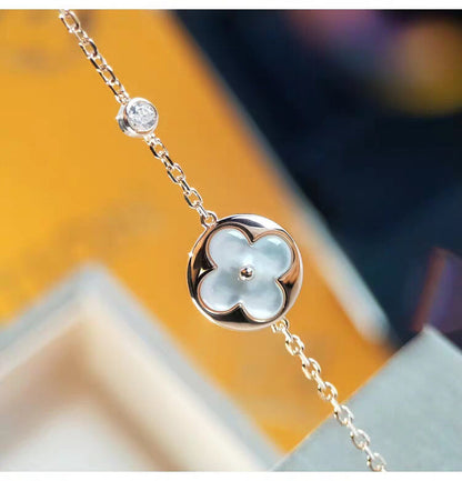 [Olivia JW]SUN MOP GOLD 1 DIAMOND NECKLACE