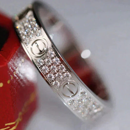 [Olivia JW]LOVE RING 3.6MM DIAMOND PAVED