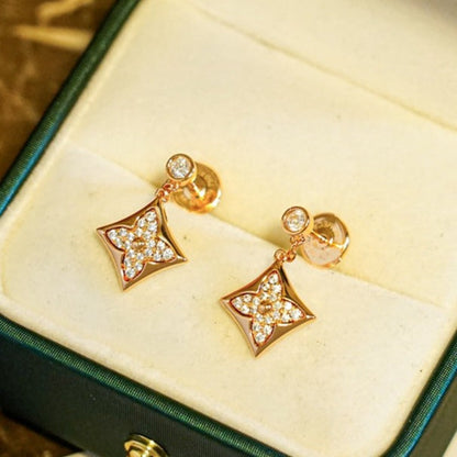 [Olivia JW]STAR DIAMONDS EARRINGS GOLD
