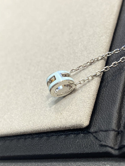 [Olivia JW]POP H LIGHT BLUE NECKLACE