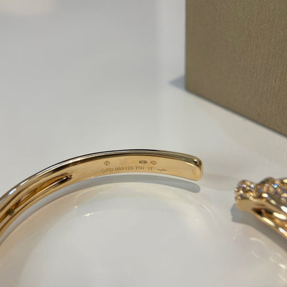 [Olivia JW]PANTHERE GOLD DIAMOND OPEN BRACELET