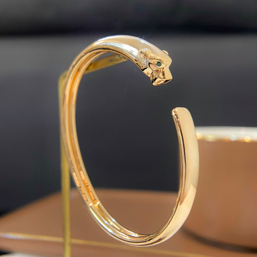 [Olivia JW]PANTHERE GOLD OPEN BRACELET
