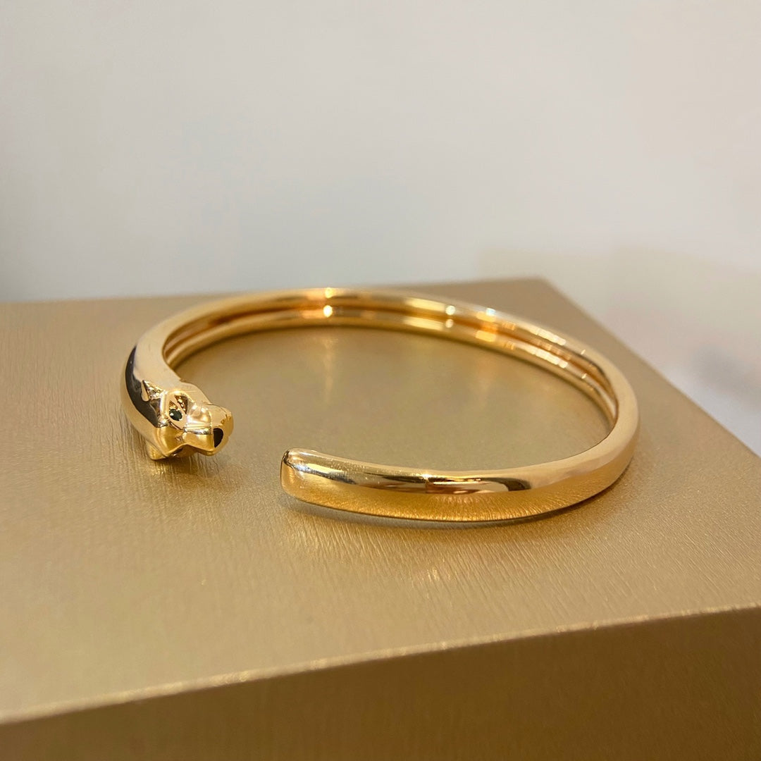 [Olivia JW]PANTHERE GOLD OPEN BRACELET