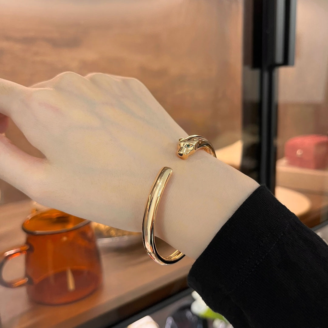 [Olivia JW]PANTHERE GOLD OPEN BRACELET