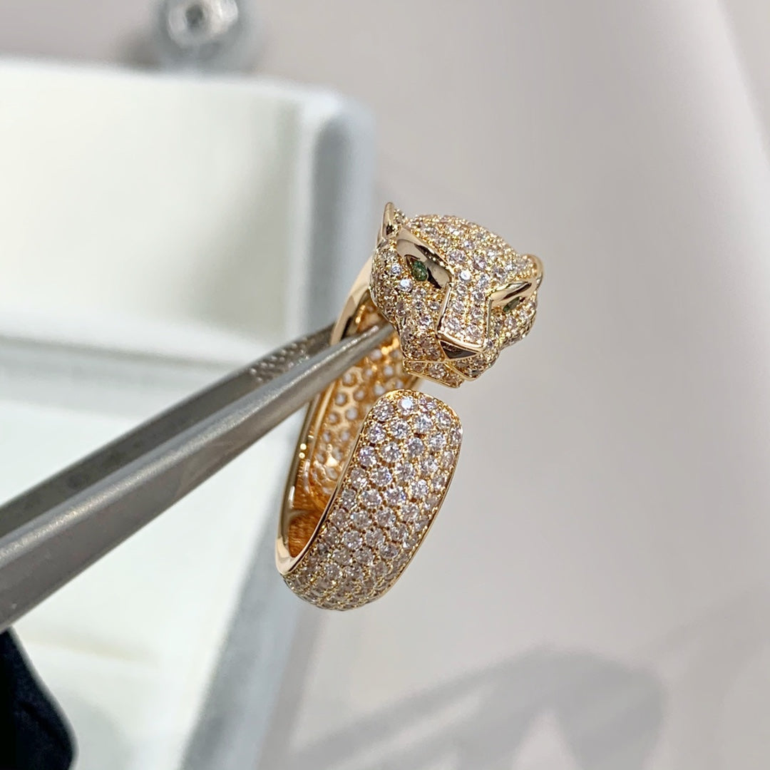 [Olivia JW]PANTHERE PINK GOLD DIAMOND RING