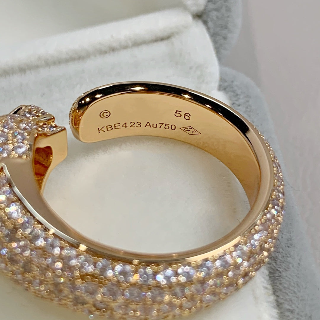 [Olivia JW]PANTHERE PINK GOLD DIAMOND RING
