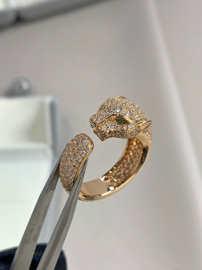 [Olivia JW]PANTHERE PINK GOLD DIAMOND RING