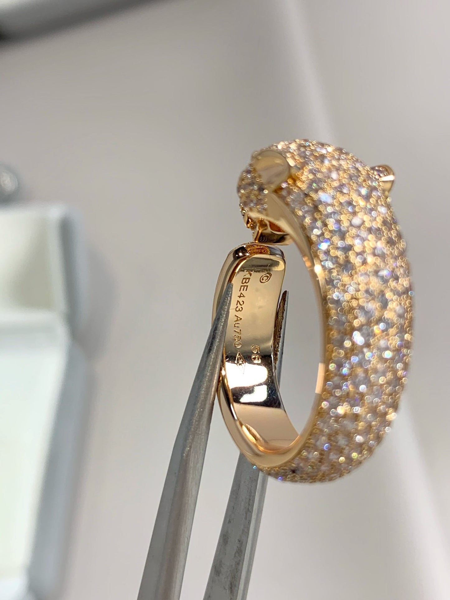 [Olivia JW]PANTHERE PINK GOLD DIAMOND RING