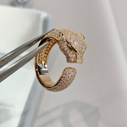 [Olivia JW]PANTHERE PINK GOLD DIAMOND RING