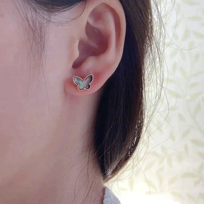 [Olivia JW]BUTTERFLY DARK MOP  EARRINGS