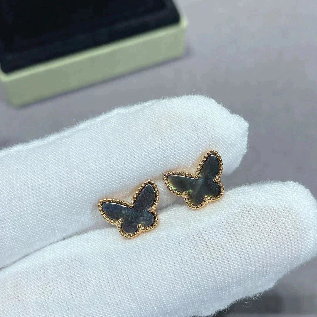 [Olivia JW]BUTTERFLY DARK MOP  EARRINGS