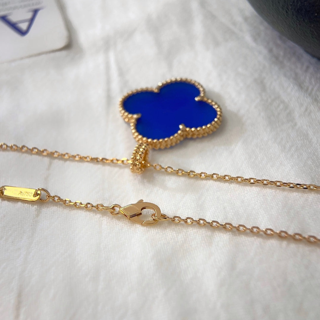 [Olivia JW]CLOVER 25MM NECKLACE TURQUOISE ROSE GOLD
