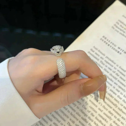 [Olivia JW]PANTHERE 5.5MM ALL DIAMOND RING