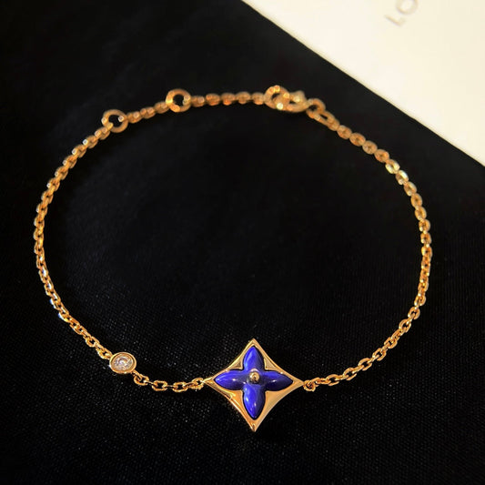 [Olivia JW]COLOR STAR PINK GOLD DIAMOND BRACELET