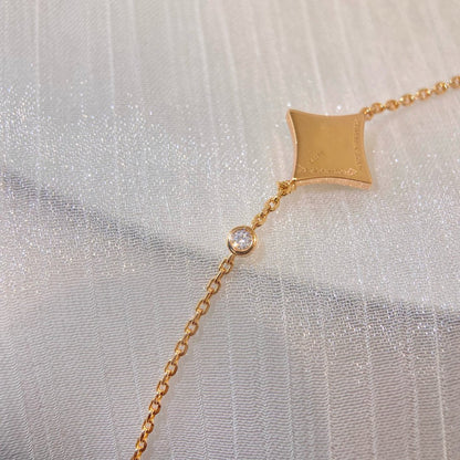 [Olivia JW]COLOR STAR PINK GOLD DIAMOND BRACELET