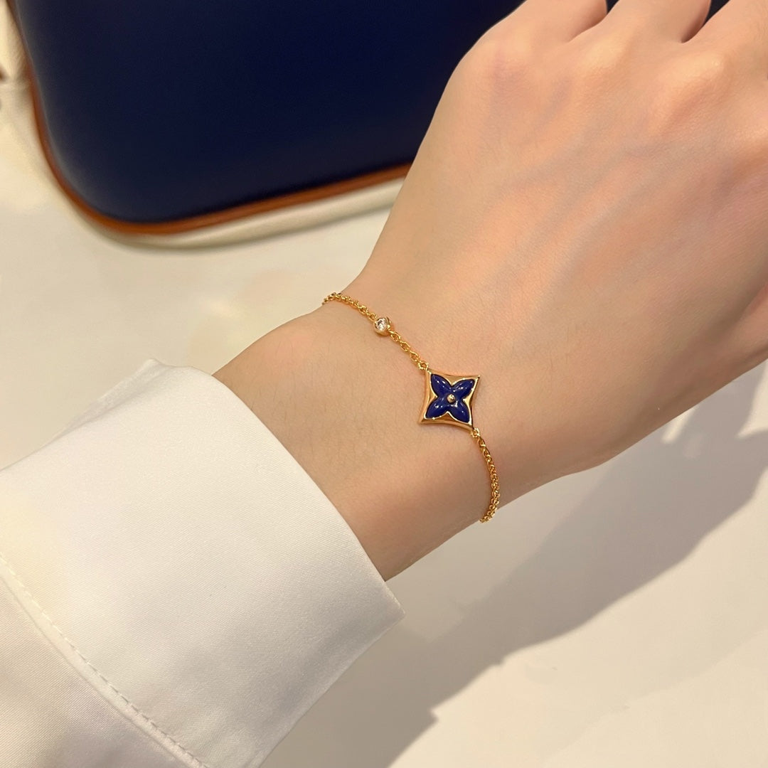 [Olivia JW]COLOR STAR PINK GOLD DIAMOND BRACELET