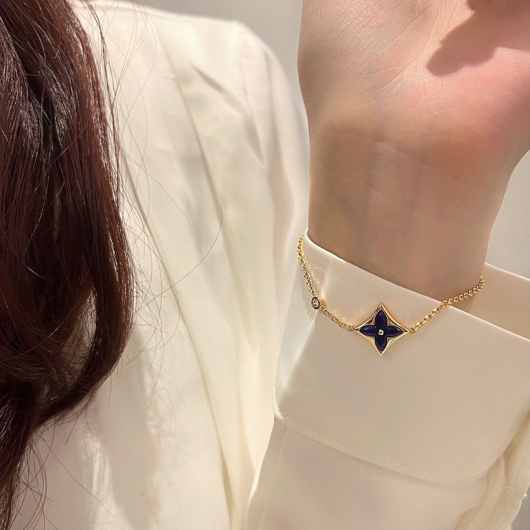 [Olivia JW]COLOR STAR PINK GOLD DIAMOND BRACELET