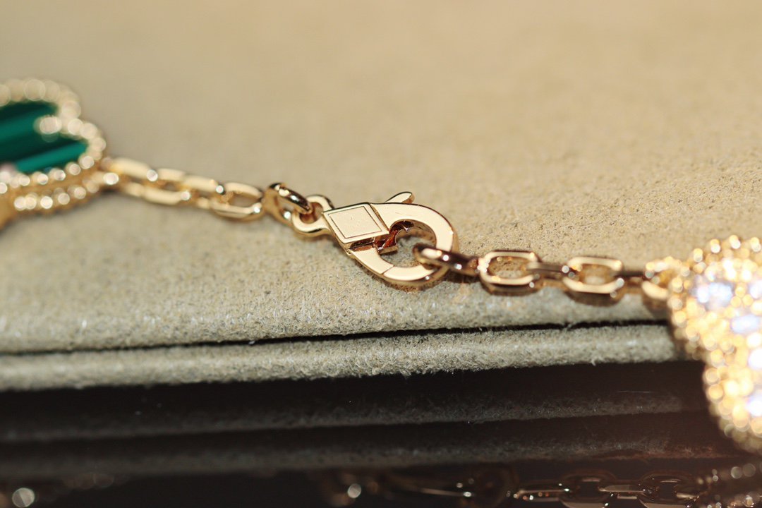 [Olivia JW]CLOVER 20 MOTIFS ONYX ROSE GOLD