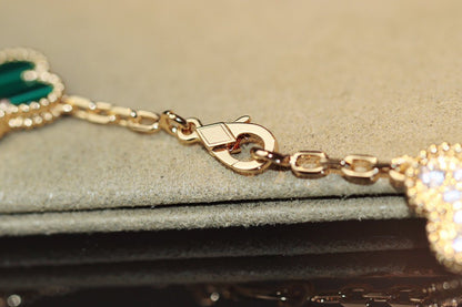 [Olivia JW]CLOVER 20 MOTIFS ONYX ROSE GOLD