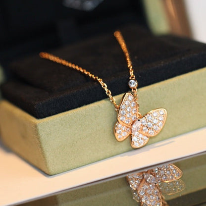 [Olivia JW]BUTTERFLY DIAMOND NECKLACE