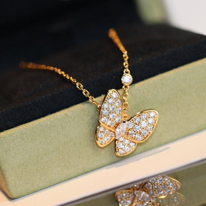 [Olivia JW]BUTTERFLY DIAMOND NECKLACE