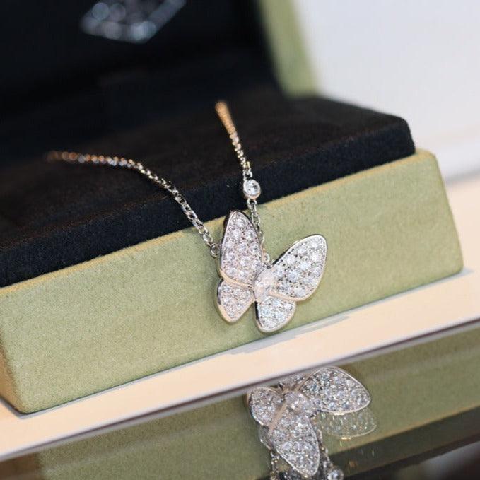 [Olivia JW]BUTTERFLY DIAMOND NECKLACE