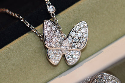 [Olivia JW]BUTTERFLY DIAMOND NECKLACE