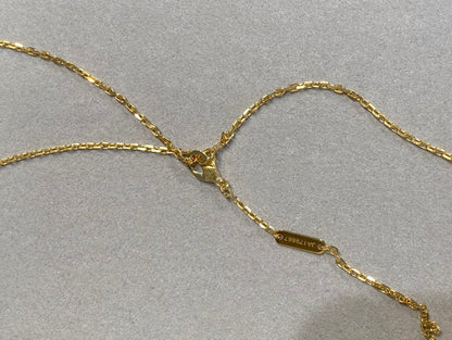 [Olivia JW]CLOVER 25MM NECKLACE GOLD CARNELIAN