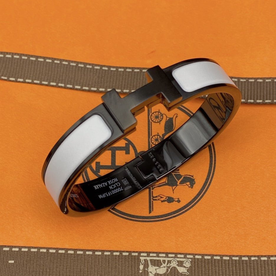[Olivia JW]H BRACELET 12MM BLACK WHITE CERAMIC