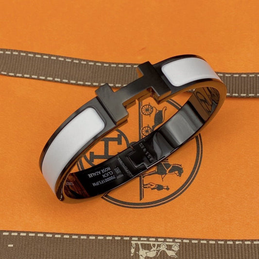 [Olivia JW]H BRACELET 12MM BLACK WHITE CERAMIC
