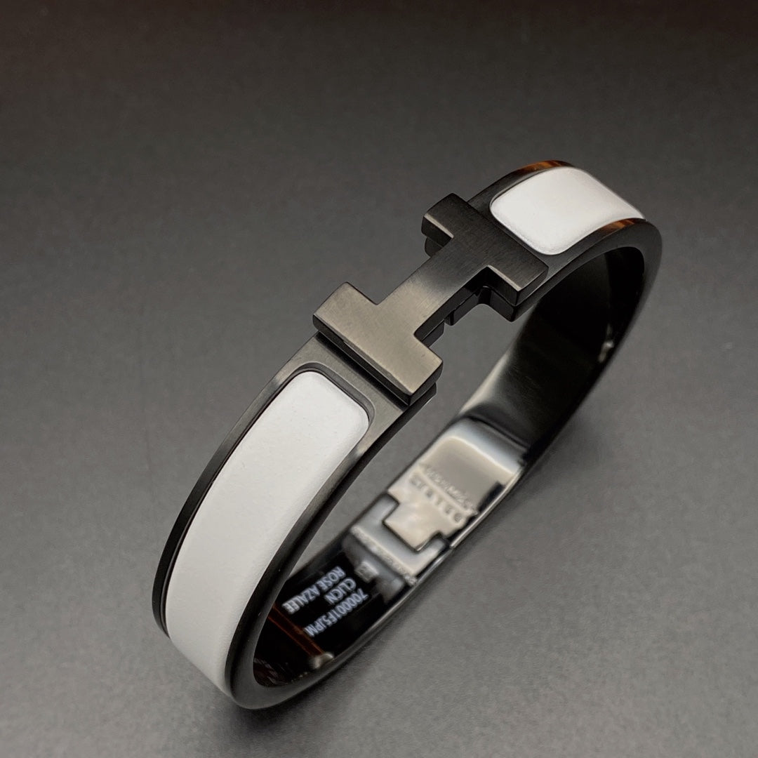[Olivia JW]H BRACELET 12MM BLACK WHITE CERAMIC