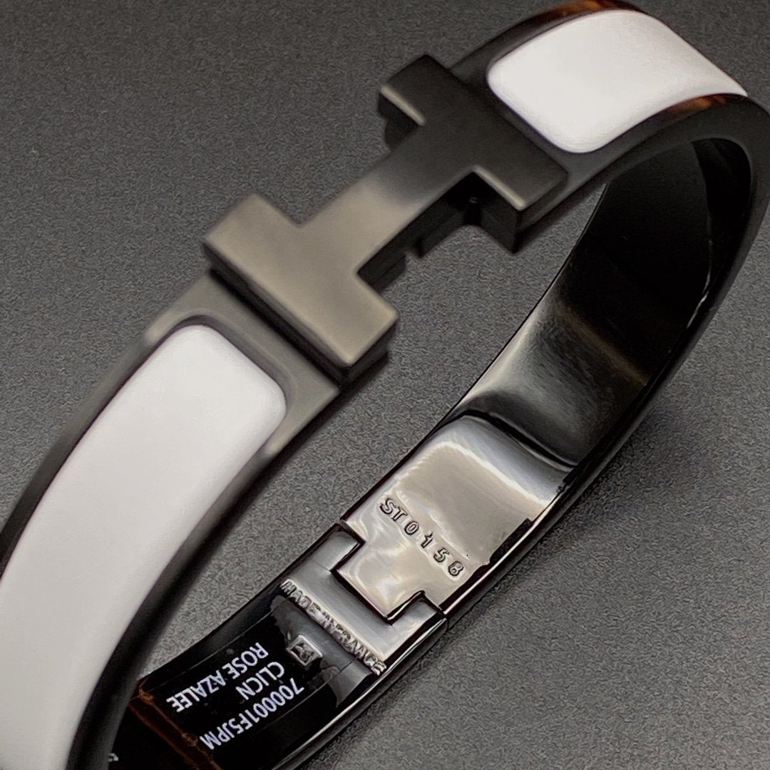 [Olivia JW]H BRACELET 12MM BLACK WHITE CERAMIC