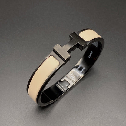 [Olivia JW]H BRACELET 12MM BLACK BEIGE CERAMIC