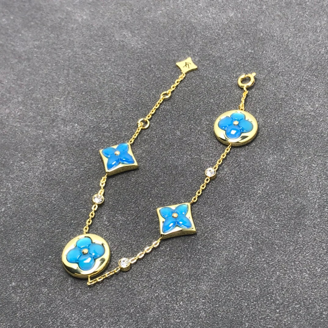 [Olivia JW]STAR AND SUN TURQUOISE 4 MOTIFS 3 DIAMONDS