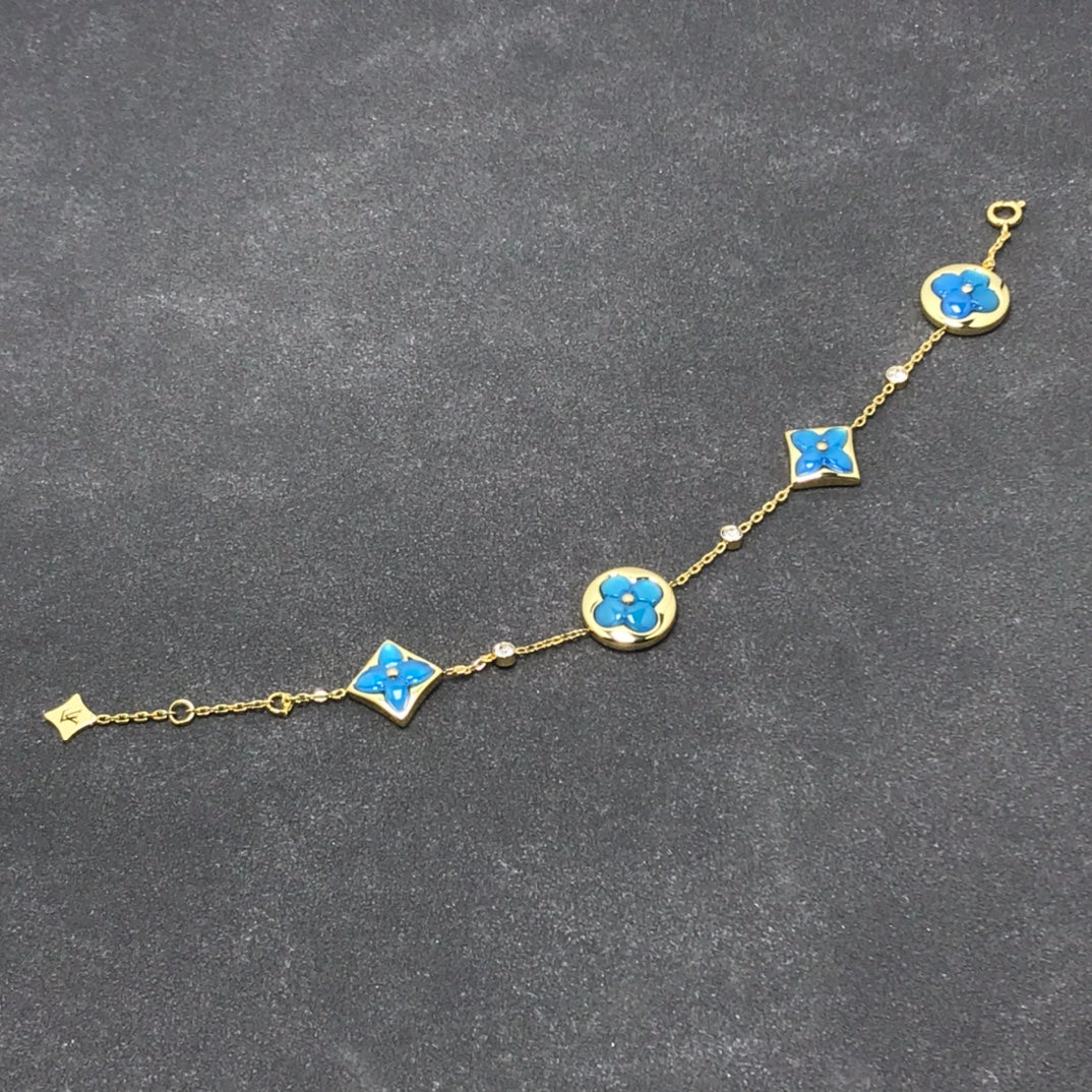 [Olivia JW]STAR AND SUN TURQUOISE 4 MOTIFS 3 DIAMONDS