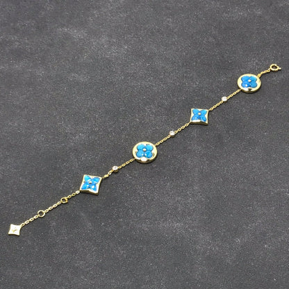 [Olivia JW]STAR AND SUN TURQUOISE 4 MOTIFS 3 DIAMONDS