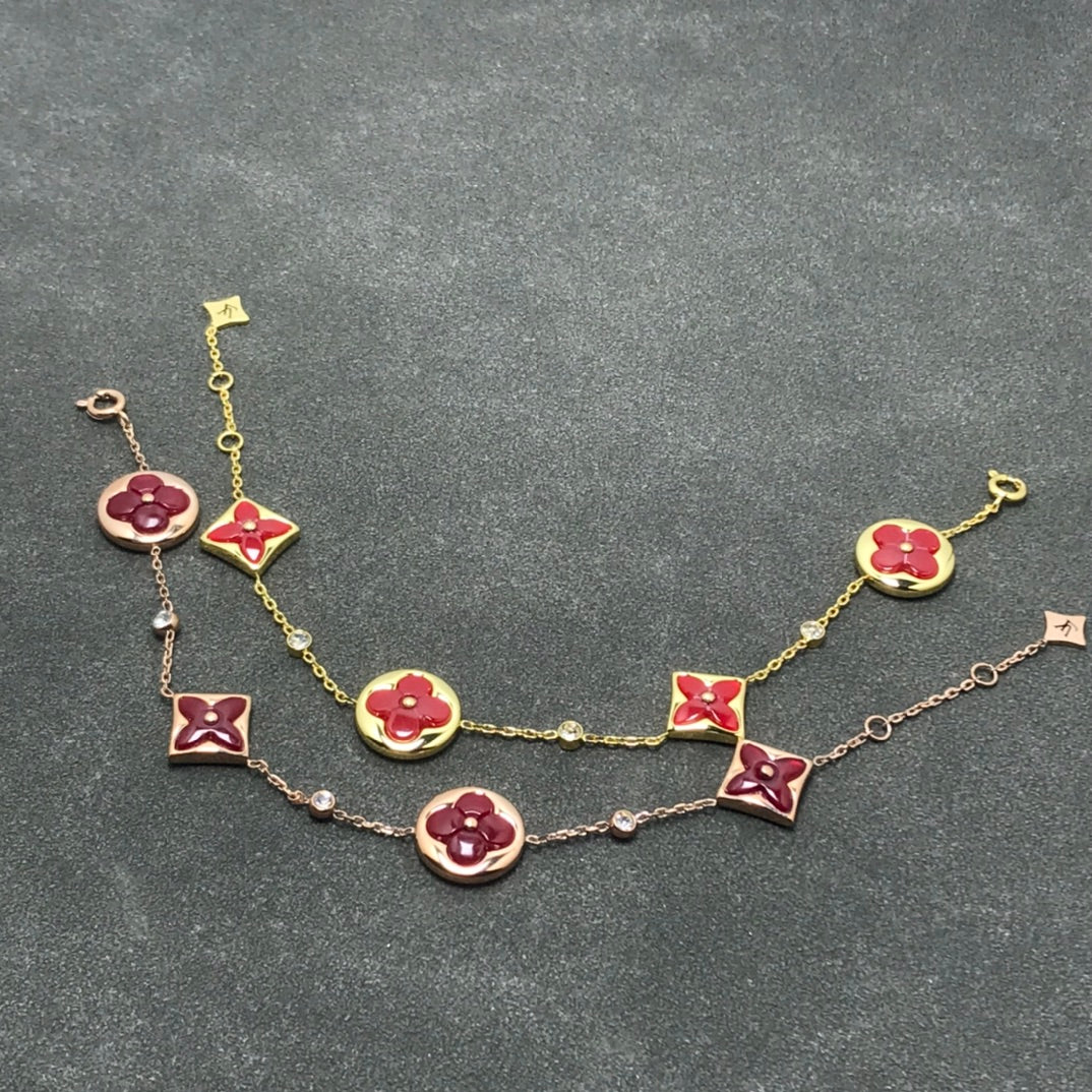 [Olivia JW]STAR AND SUN CARNELIAN 4 MOTIFS 3 DIAMONDS