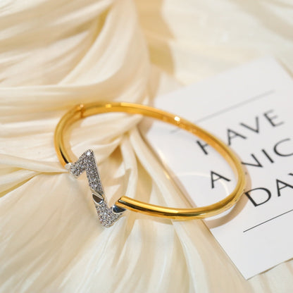 [Olivia JW]VOLTE UPSITE DOWN GOLD DIAMOND BRACELET