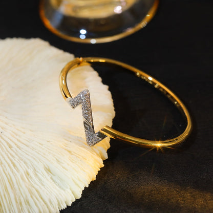 [Olivia JW]VOLTE UPSITE DOWN GOLD DIAMOND BRACELET