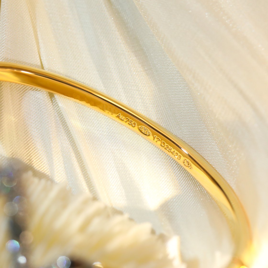 [Olivia JW]VOLTE UPSITE DOWN GOLD DIAMOND BRACELET