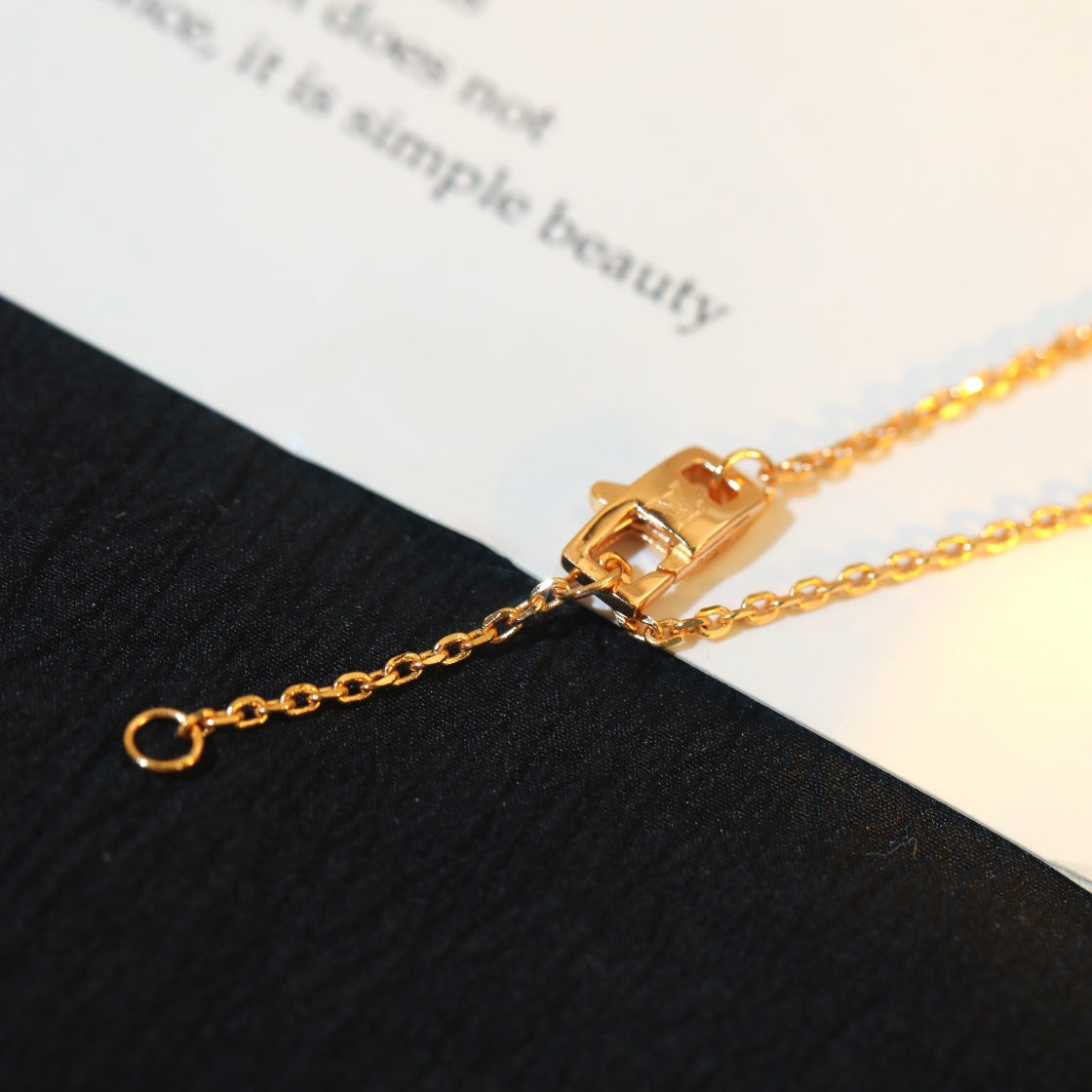 [Olivia JW]STAR AND SUN DIAMOND PINK GOLD NECKLACE