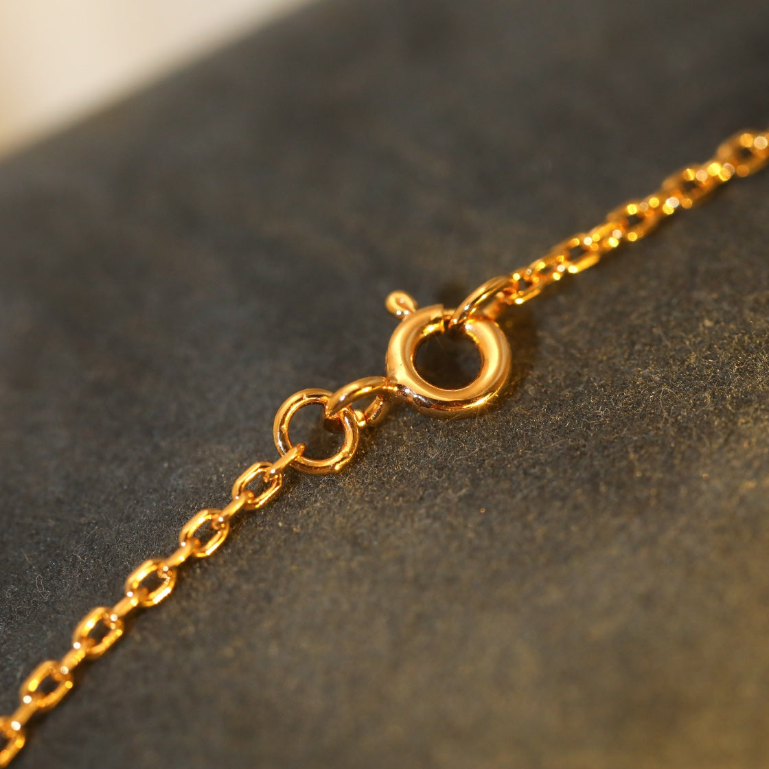 [Olivia JW]SUN PEDANT PINK GOLD 1 DIAMOND NECKLACE