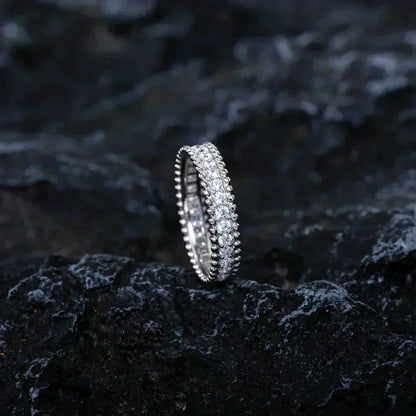 [Olivia JW]PERLEE DIAMOND SILVER RING