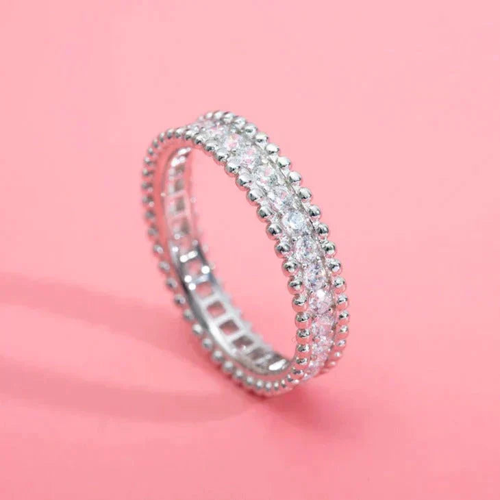 [Olivia JW]PERLEE DIAMOND SILVER RING