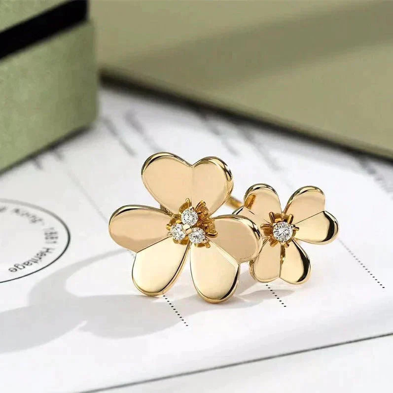 [Olivia JW]CLOVER COMOS GOLD DIAMOND RING