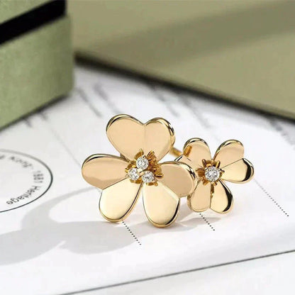 [Olivia JW]CLOVER COMOS GOLD DIAMOND RING