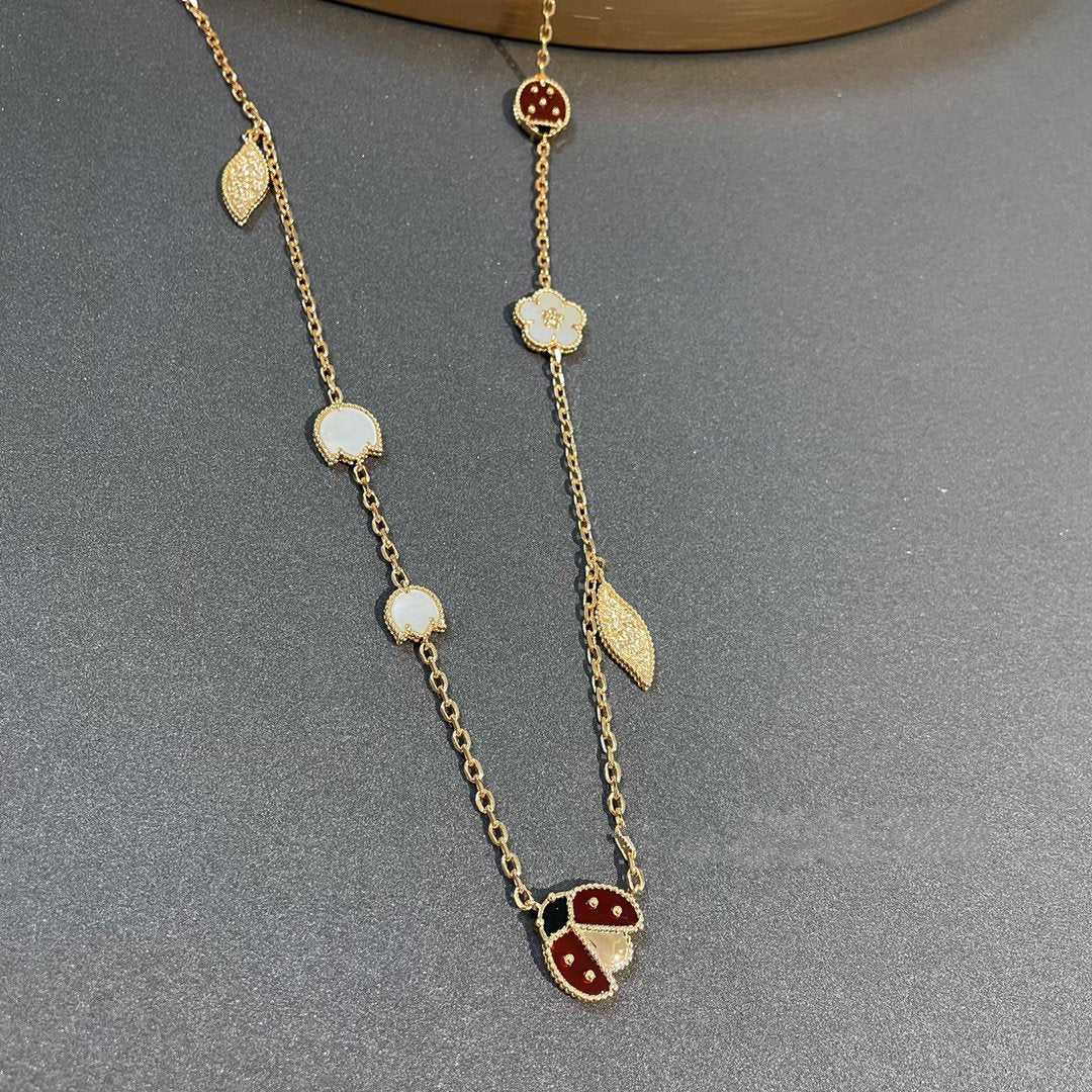 [Olivia JW]LUCKY SPRING 15 MOTIFS GOLD NECKLACE